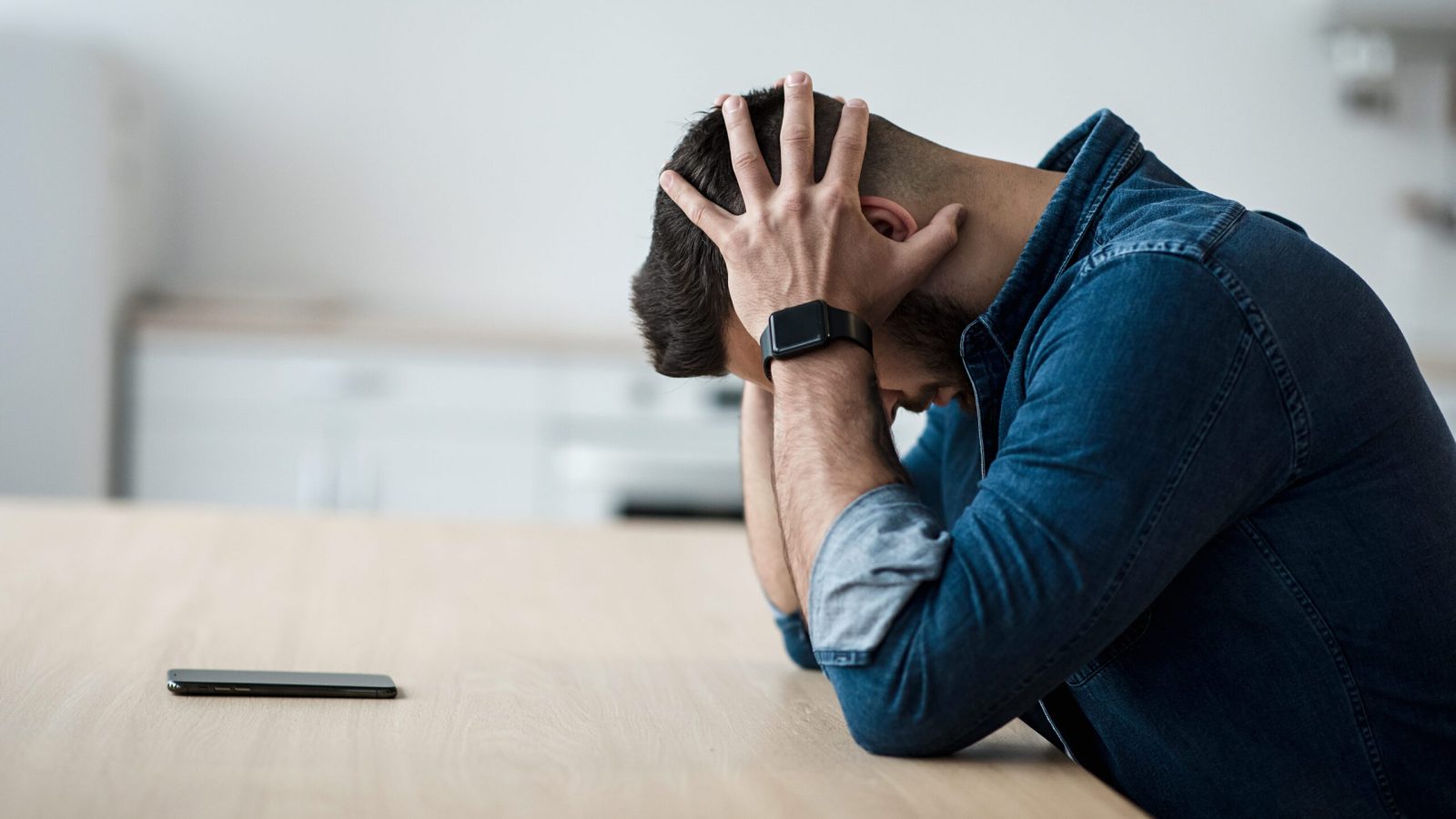 Dramatic at home, mental health problems, crisis, stress and expression negative emotions